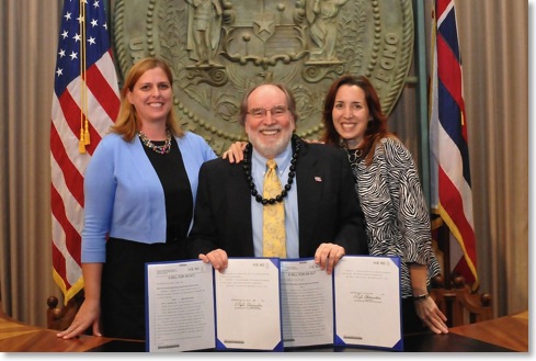 MV and Clare with Gov Abercrombie